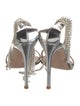 Gianvito Rossi Leather Crystal Embellishments Sandals