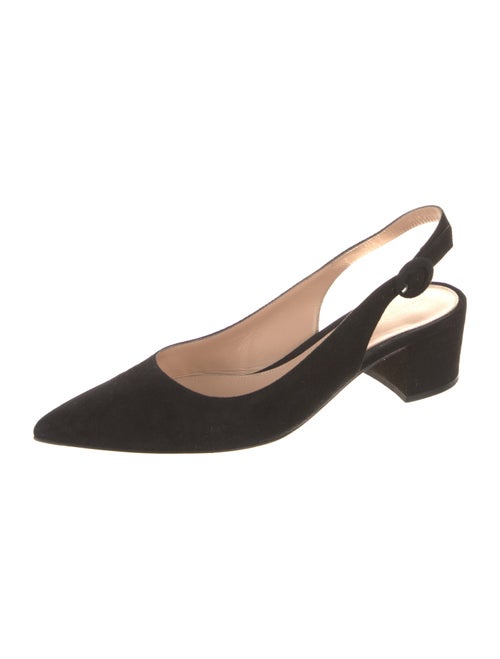 Gianvito Rossi Suede Slingback Pumps