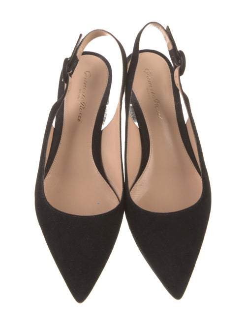 Gianvito Rossi Suede Slingback Pumps