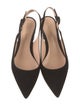 Gianvito Rossi Suede Slingback Pumps