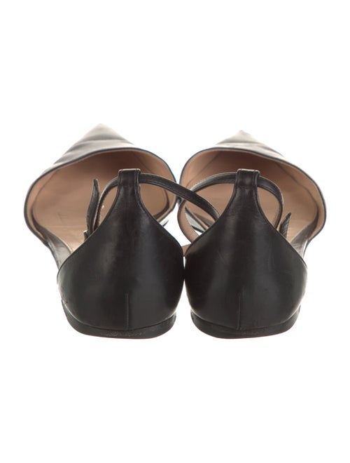 Gianvito Rossi Leather D'Orsay Flats