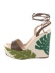 Gianvito Rossi Canvas Printed Sandals