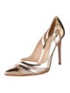 Gianvito Rossi Leather Colorblock Pattern Pumps