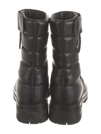 Gianvito Rossi Leather Patterned Combat Boots