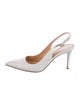 Gianvito Rossi Leather Slingback Pumps