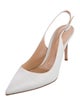 Gianvito Rossi Leather Slingback Pumps