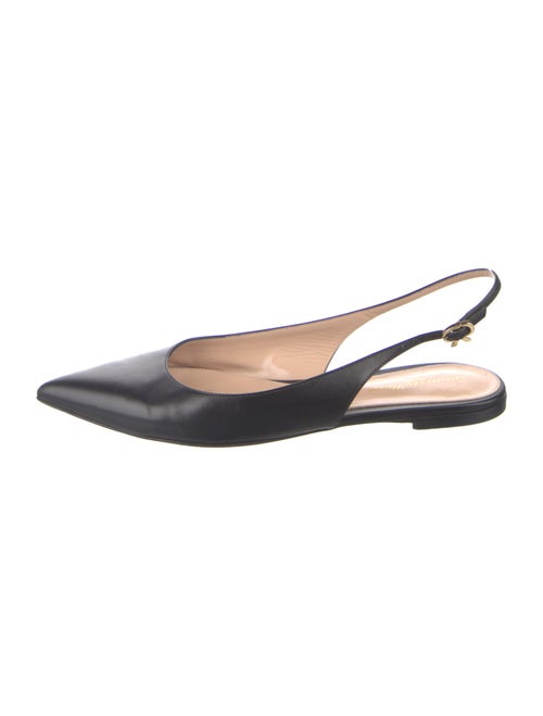 Gianvito Rossi Leather Slingback Flats