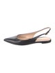 Gianvito Rossi Leather Slingback Flats