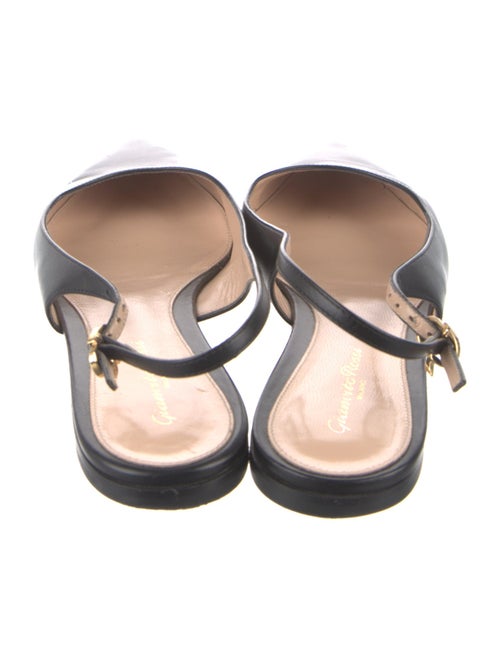 Gianvito Rossi Leather Slingback Flats