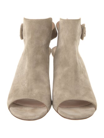 Gianvito Rossi Suede Slingback Sandals