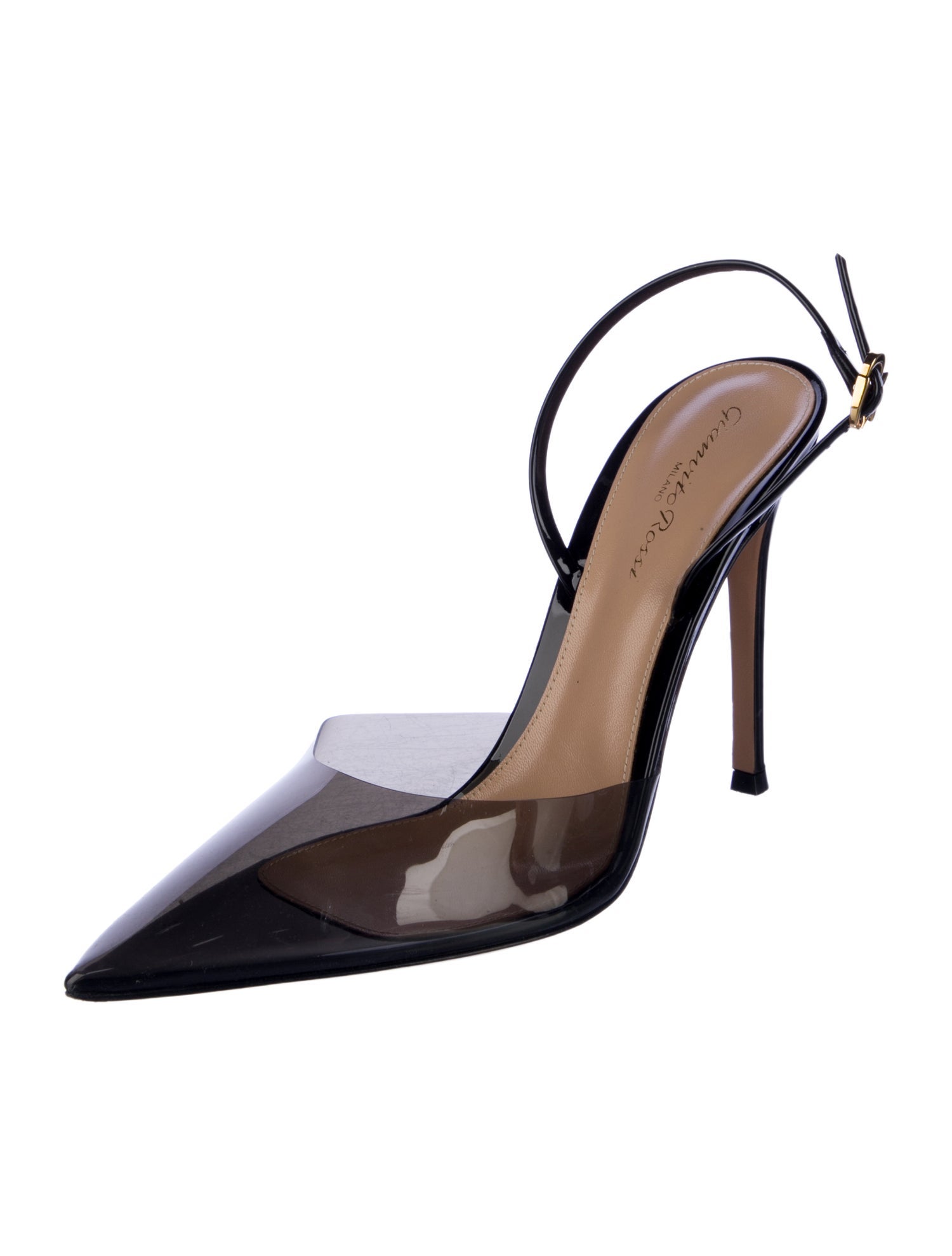 Gianvito Rossi Patent Leather Slingback Pumps