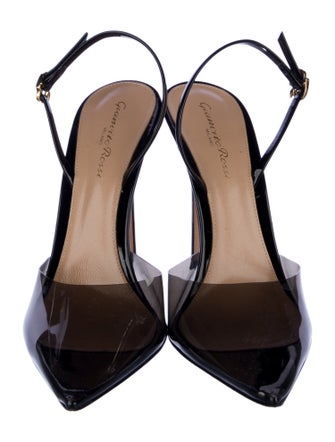 Gianvito Rossi Patent Leather Slingback Pumps