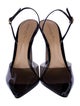 Gianvito Rossi Patent Leather Slingback Pumps