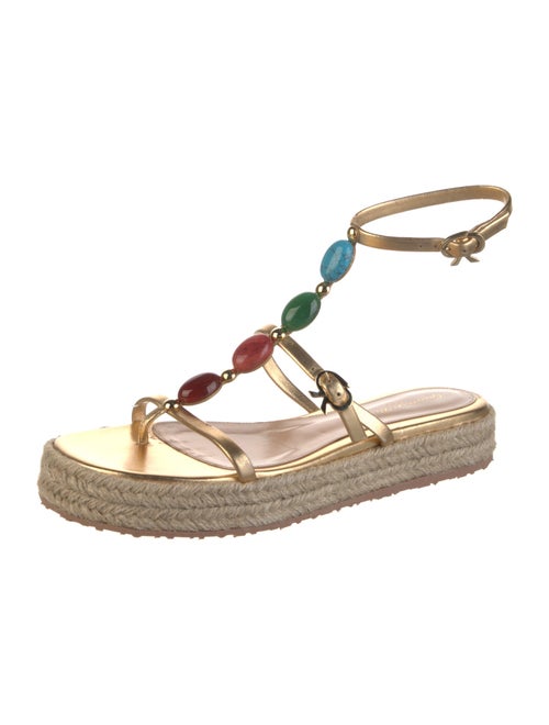 Gianvito Rossi Leather Espadrilles