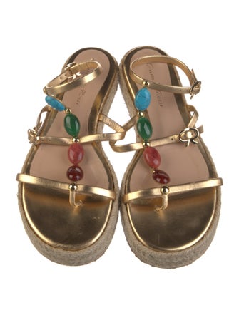 Gianvito Rossi Leather Espadrilles