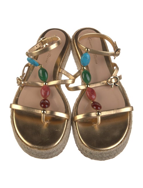 Gianvito Rossi Leather Espadrilles