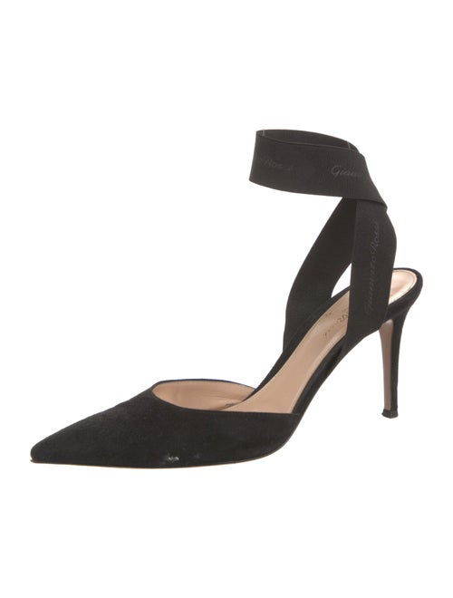 Gianvito Rossi Suede Slingback Pumps