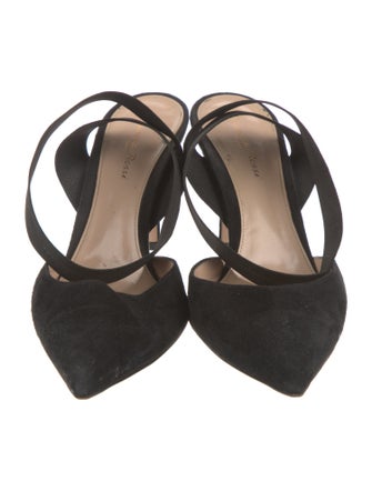 Gianvito Rossi Suede Slingback Pumps
