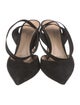 Gianvito Rossi Suede Slingback Pumps