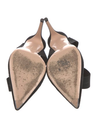 Gianvito Rossi Suede Slingback Pumps