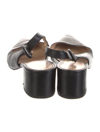 Gianvito Rossi Leather Slingback Pumps