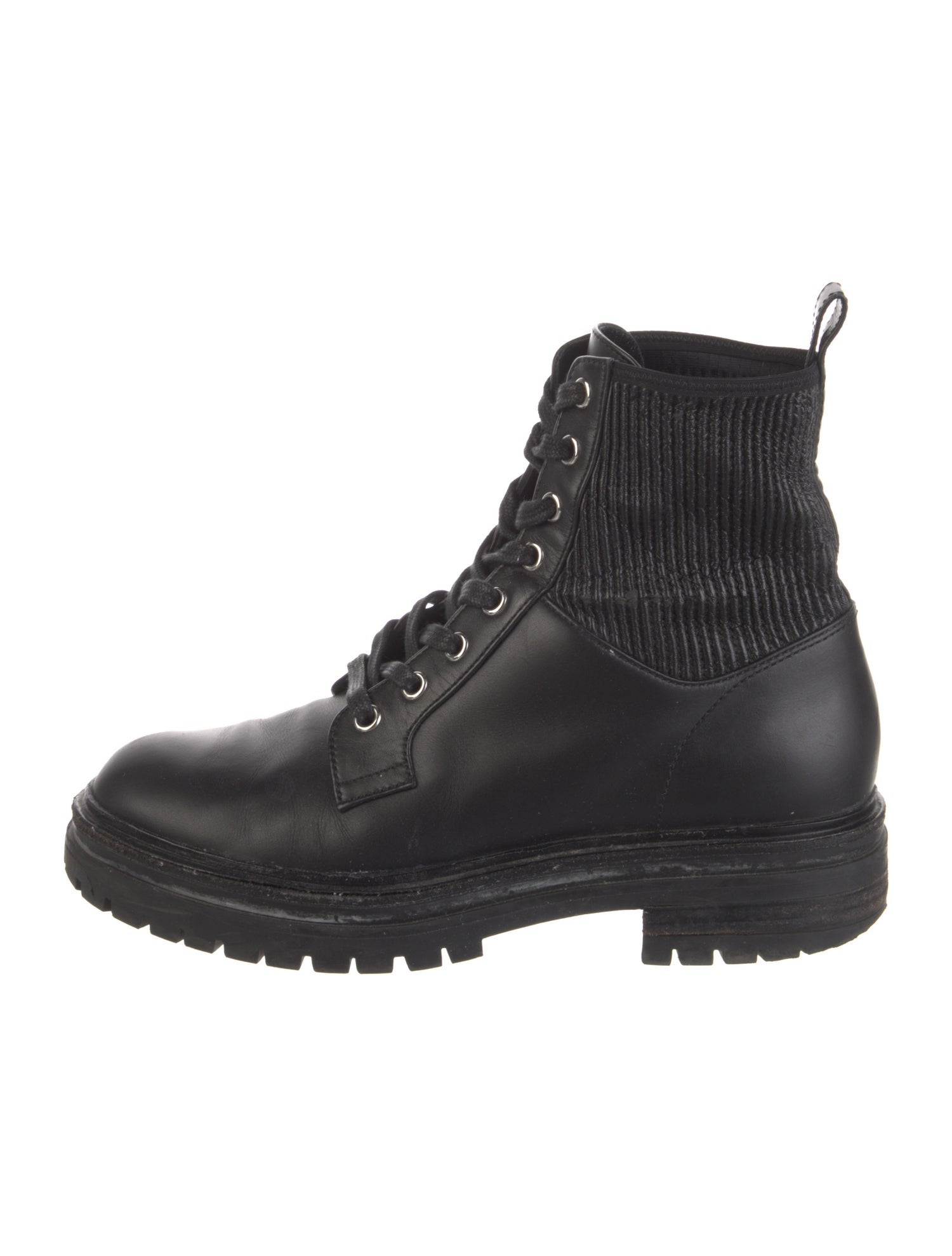 Gianvito Rossi Leather Combat Boots