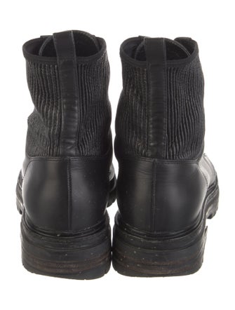 Gianvito Rossi Leather Combat Boots