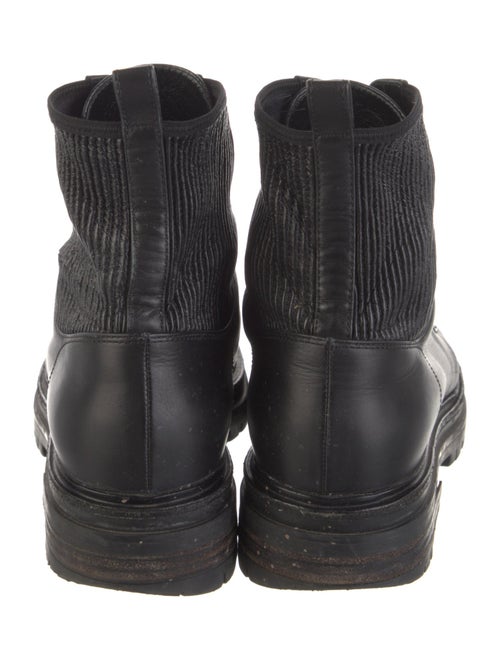 Gianvito Rossi Leather Combat Boots