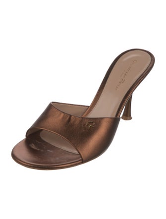 Gianvito Rossi Leather Slides