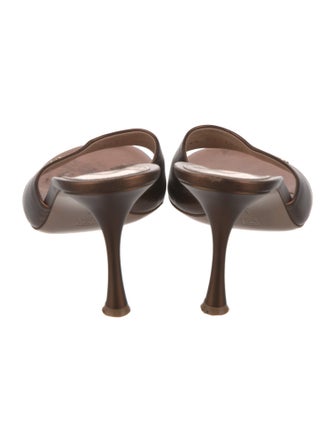 Gianvito Rossi Leather Slides