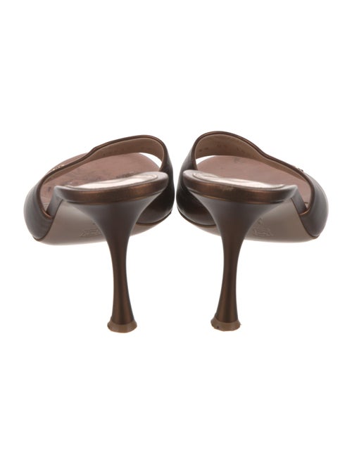 Gianvito Rossi Leather Slides