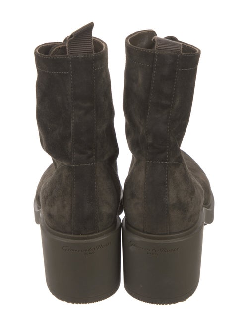 Gianvito Rossi Suede Combat Boots