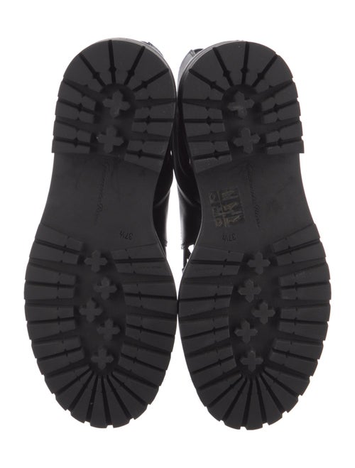 Gianvito Rossi Leather Cutout Accent Combat Boots