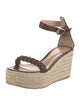 Gianvito Rossi Leather Braided Accents Espadrilles
