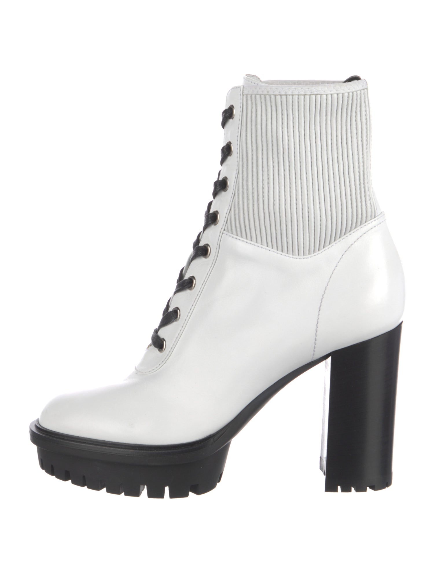 Gianvito Rossi Leather Combat Boots