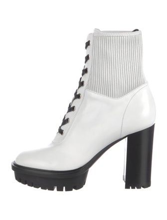 Gianvito Rossi Leather Combat Boots