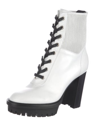 Gianvito Rossi Leather Combat Boots