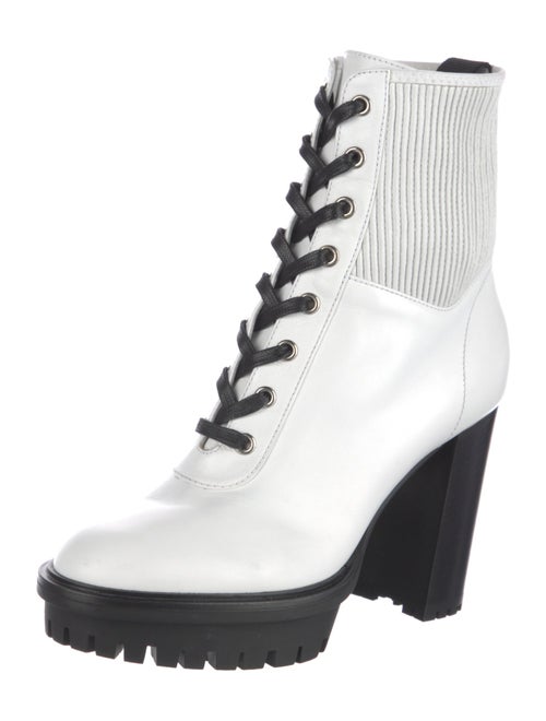 Gianvito Rossi Leather Combat Boots