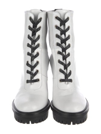 Gianvito Rossi Leather Combat Boots