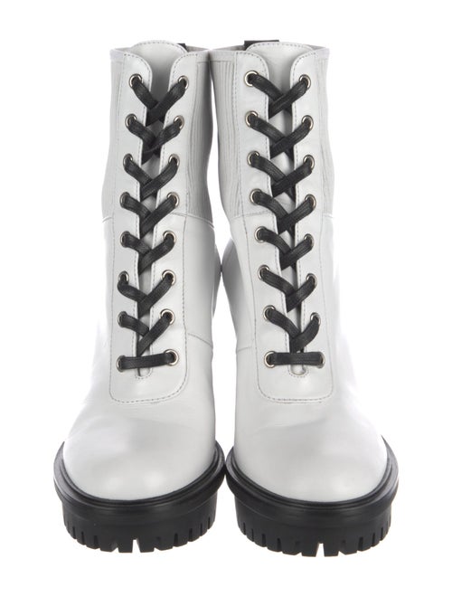 Gianvito Rossi Leather Combat Boots