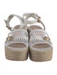 Gianvito Rossi Leather Mesh Accents Espadrilles