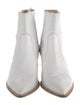 Gianvito Rossi Leather Embroidered Accent Chelsea Boots