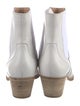 Gianvito Rossi Leather Embroidered Accent Chelsea Boots