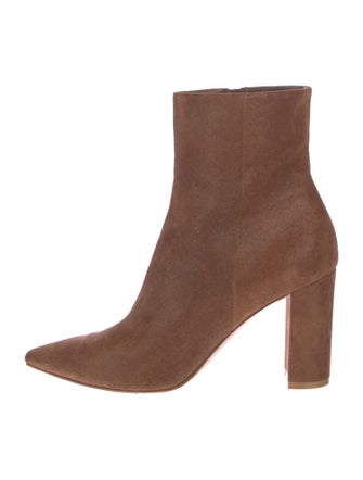 Gianvito Rossi Suede Sock Boots