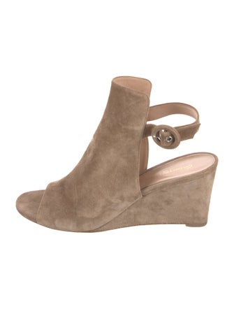 Gianvito Rossi Suede Slingback Sandals
