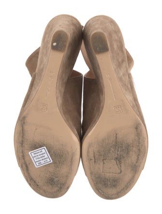 Gianvito Rossi Suede Slingback Sandals