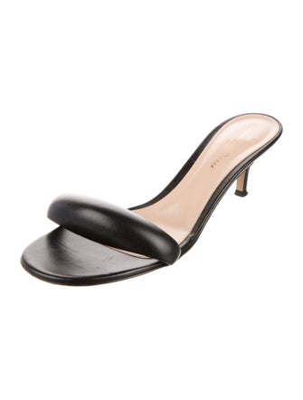 Gianvito Rossi Leather Slides