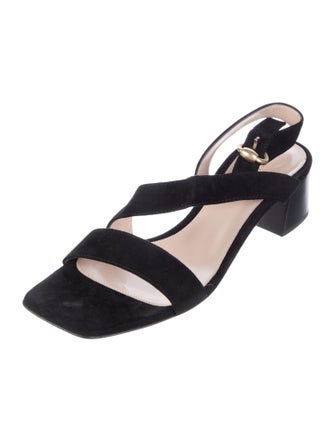 Gianvito Rossi Suede Slingback Sandals