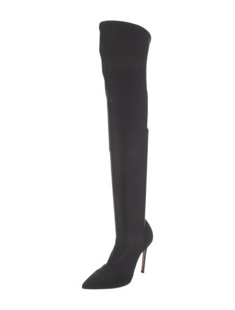 Gianvito Rossi Glitter Accents Sock Boots