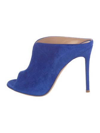 Gianvito Rossi Suede Slides